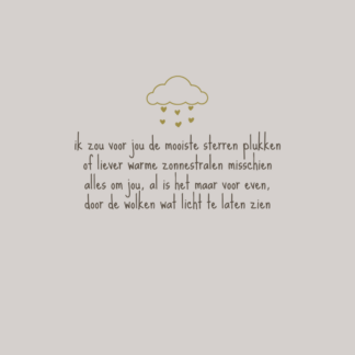 ‘door de wolken licht’